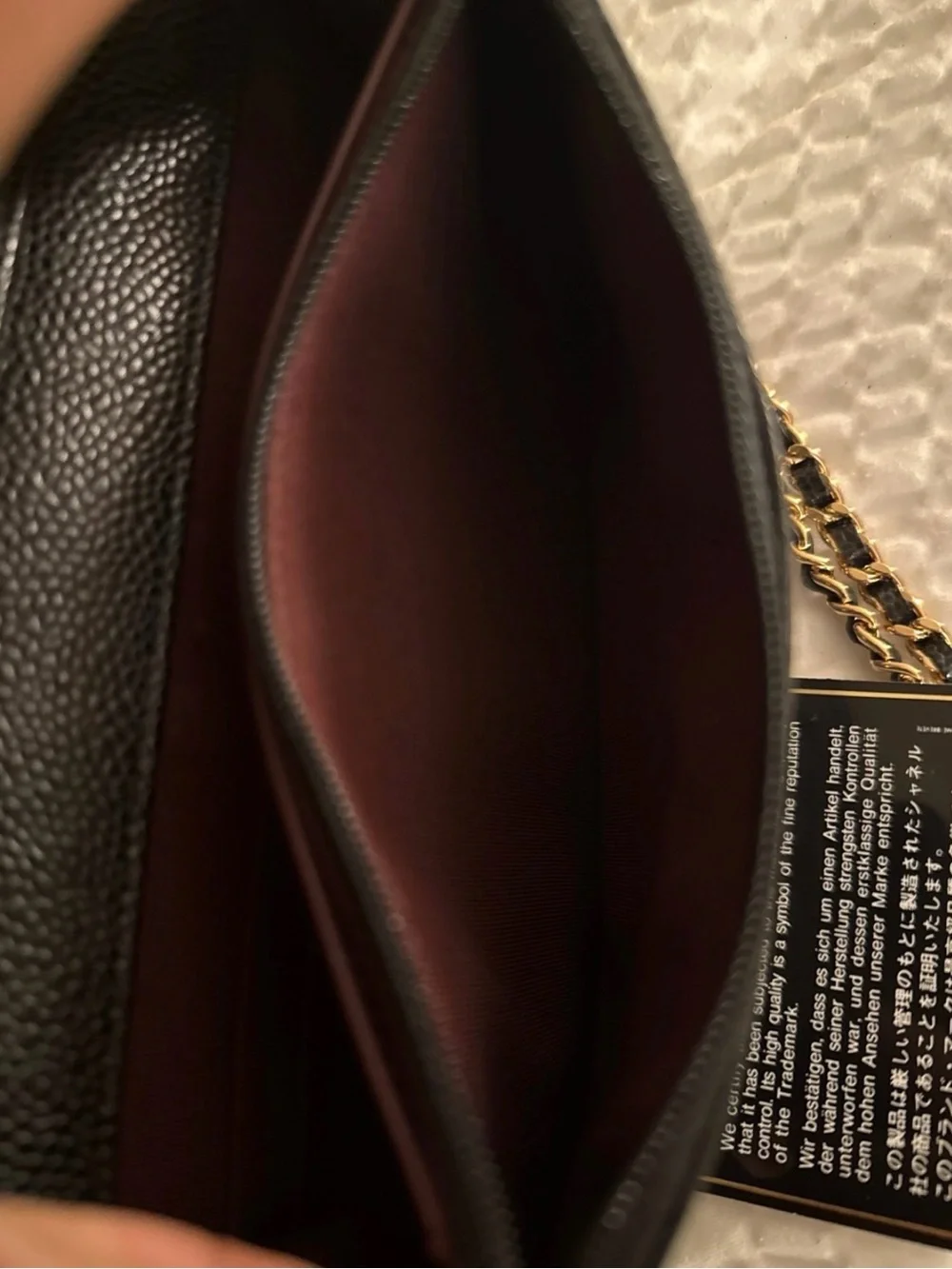 CHANEL NEW Black Caviar WOC with Gold Hardware
